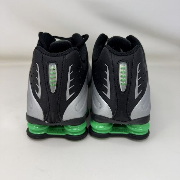 Nike Shox R4 Running Shoes Metallic Silver Black Green Men's Size 10.5 - Picture 4 of 8